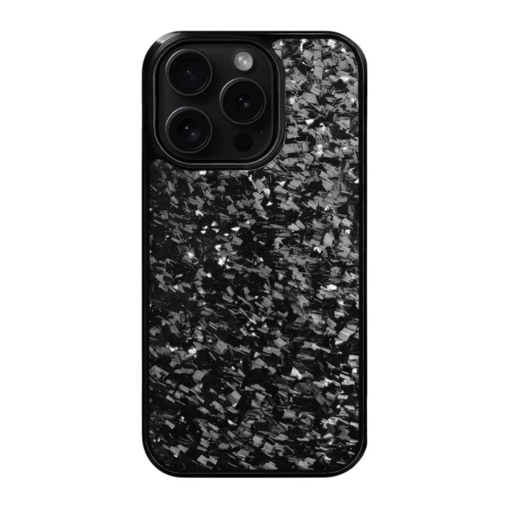 iPhone Small Forged Carbon Flakes Case FLEX |MagSafe| Silver