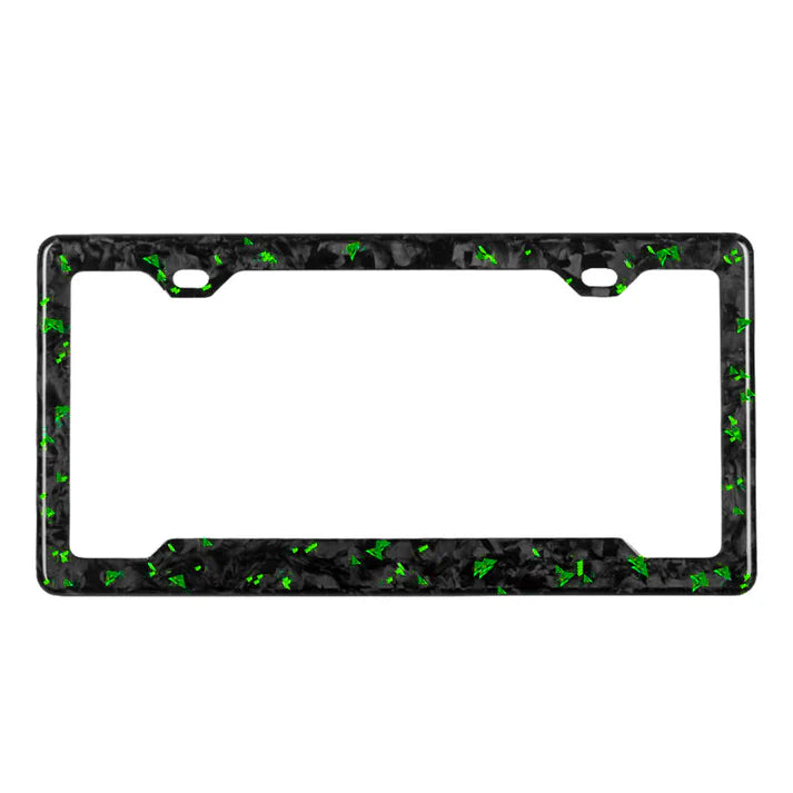 Forged Carbon License Plate | Emerald