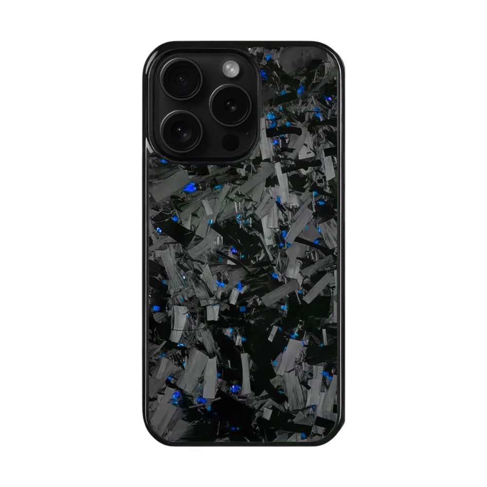 iPhone Large Forged Carbon Flakes Case FLEX |MagSafe| Sapphire