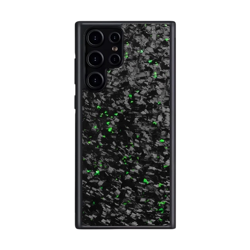 Samsung Small Forged Carbon Flakes Case FLEX |MagSafe| Emerald