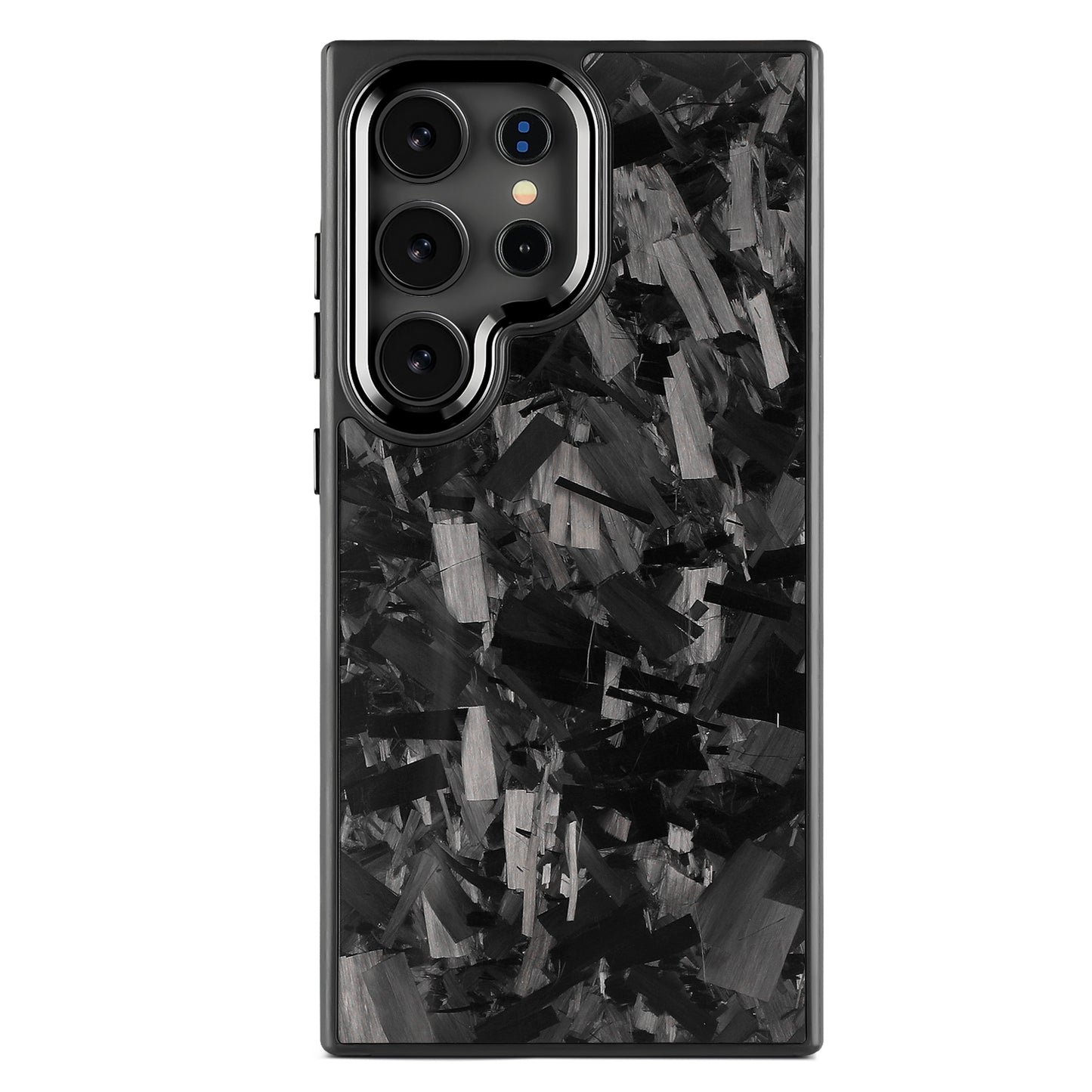 Samsung Large Forged Carbon Flakes Case EVO |MagSafe| Obsidian