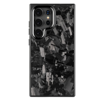 Samsung Large Forged Carbon Flakes Case EVO |MagSafe| Obsidian