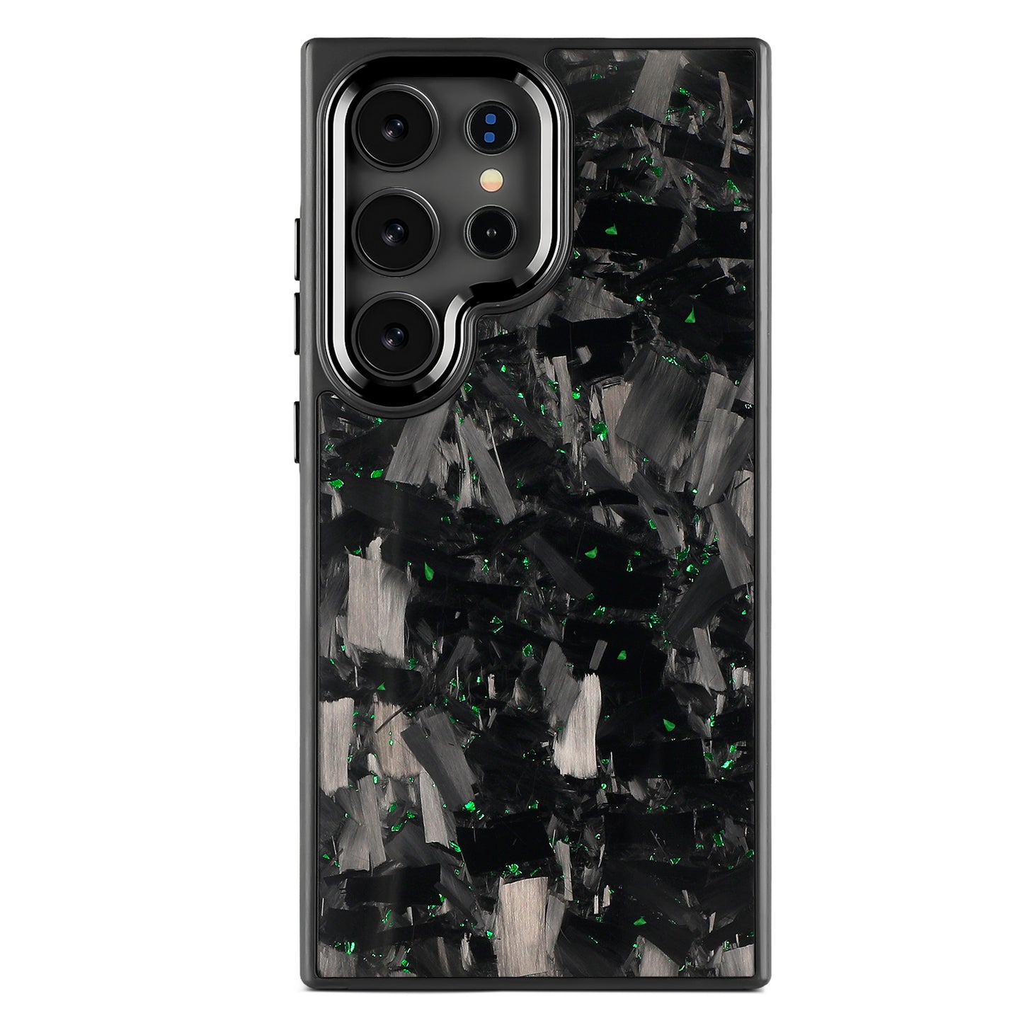 Samsung Large Forged Carbon Flakes Case EVO |MagSafe| Emerald