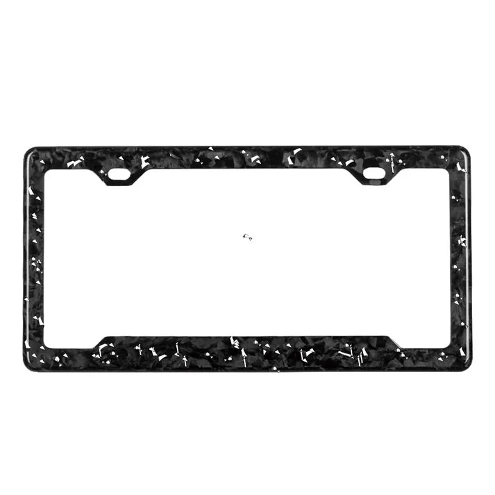 Forged Carbon License Plate | Silver