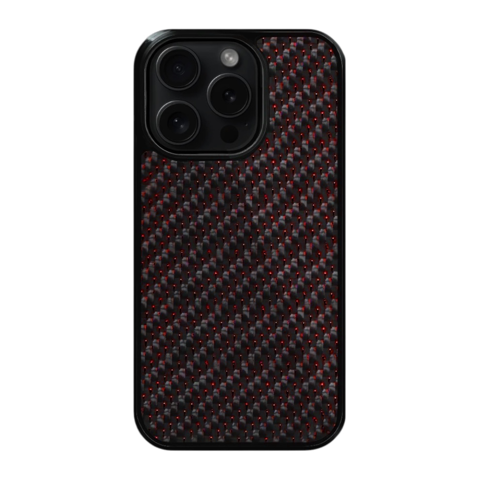 iPhone Carbon Fiber Case FLEX |MagSafe| Ruby