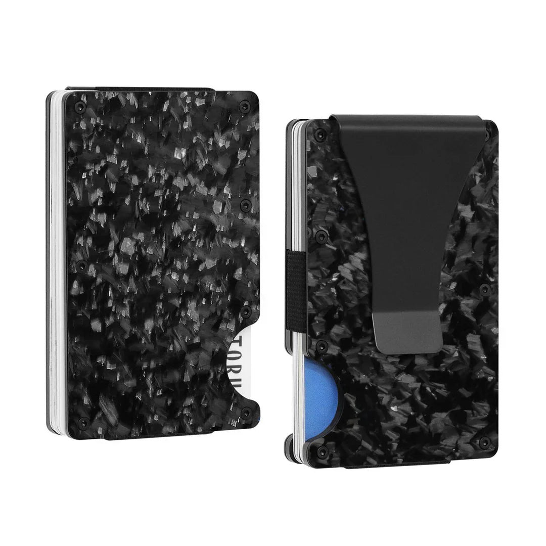 Forged Carbon Card Holder | Obsidian