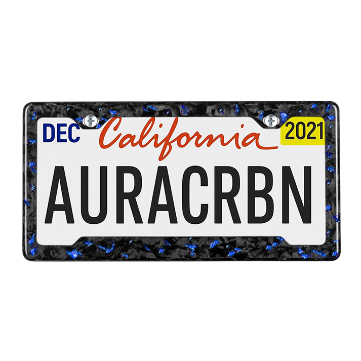 Forged Carbon Car License Plate | Sapphire