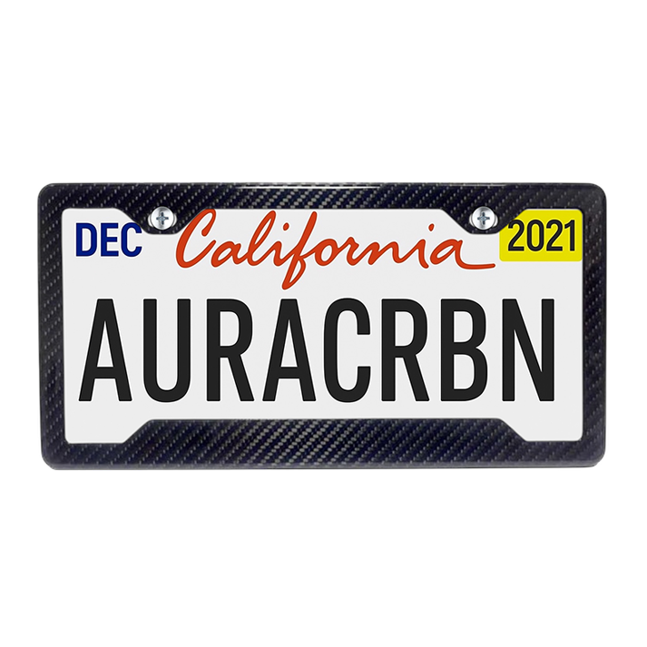 Carbon Fiber Car License Plate | Classic