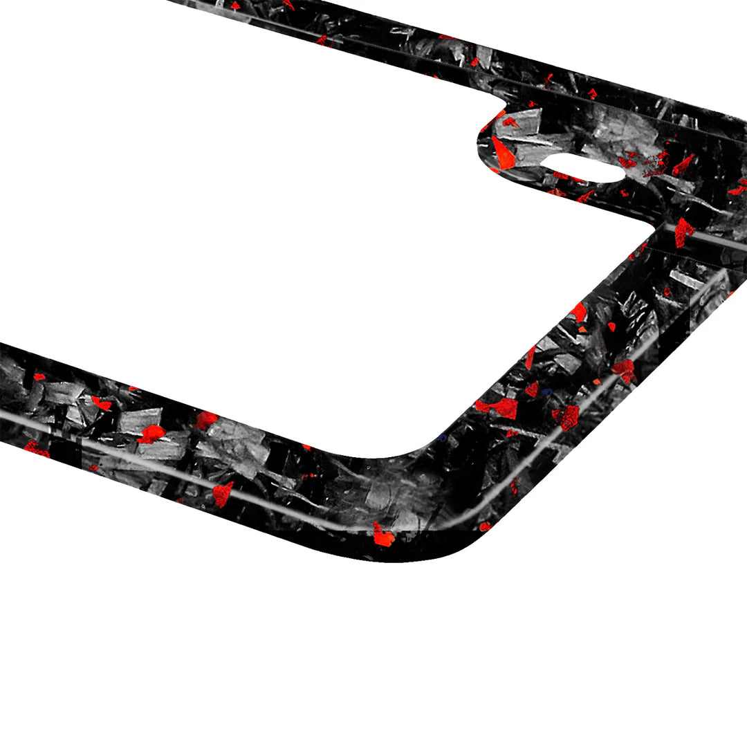 Forged Carbon Motorcycle License Plate | Ruby