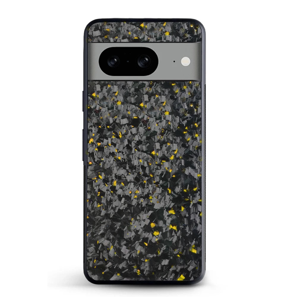 Google Pixel Small Forged Carbon Flakes Case FLEX | Gold