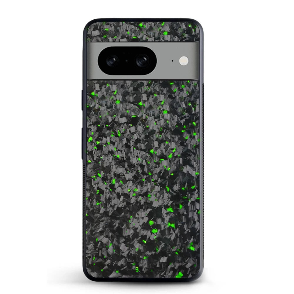Google Pixel Small Forged Carbon Flakes Case FLEX | Emerald