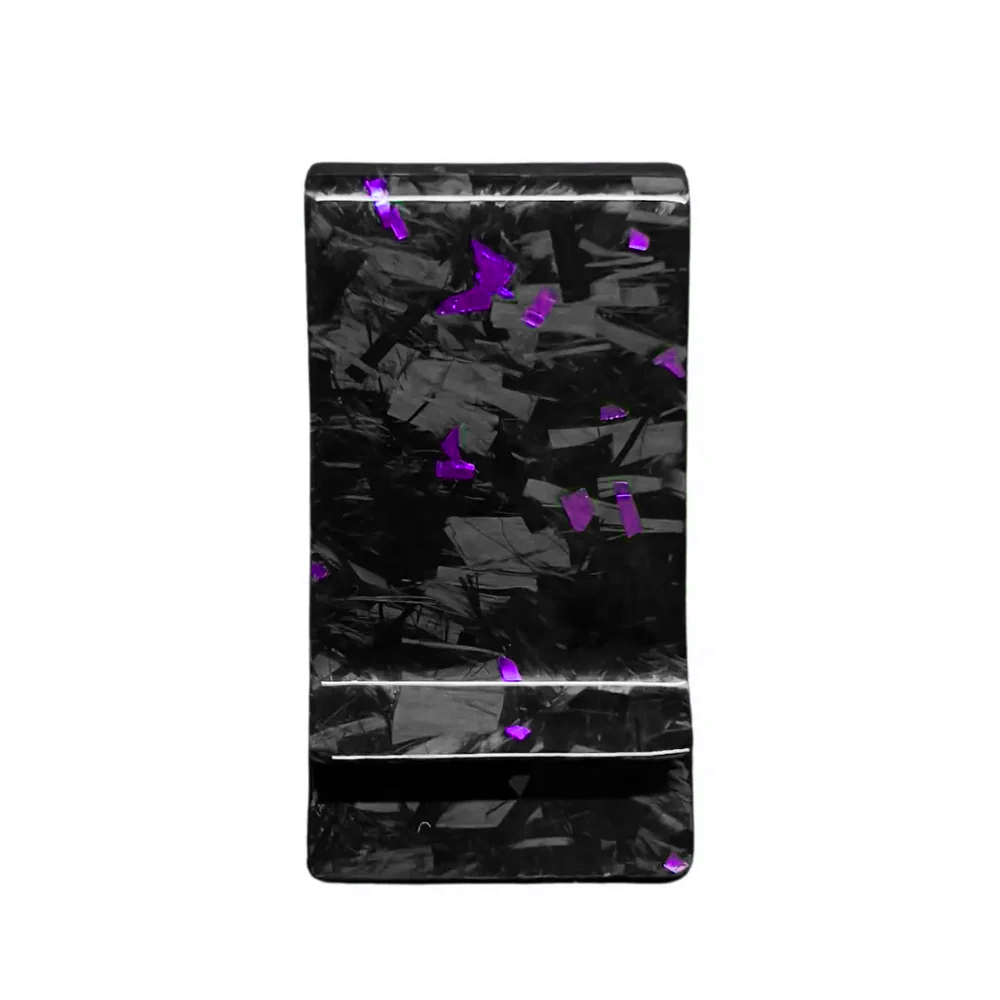 Forged Carbon Money Clip | Amethyst