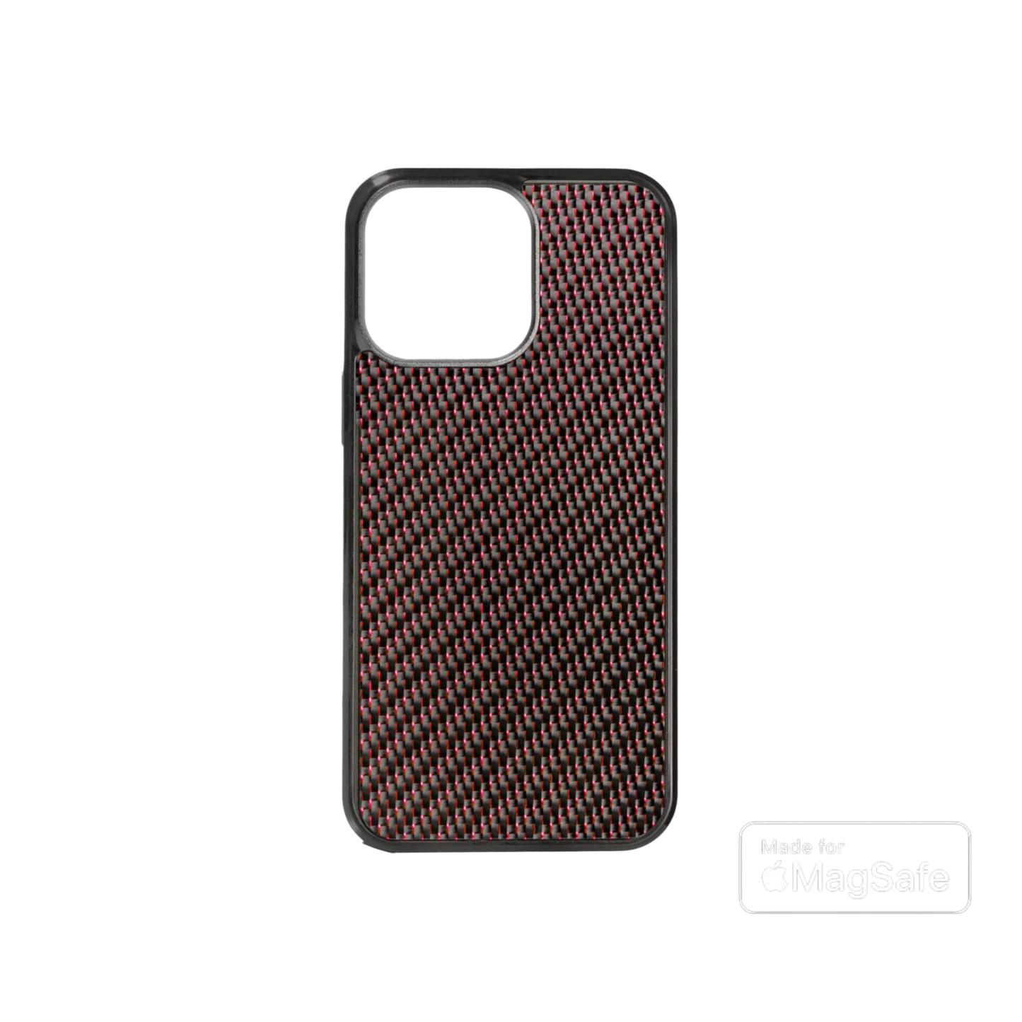 iPhone Carbon Fiber Magsafe Case - Ruby