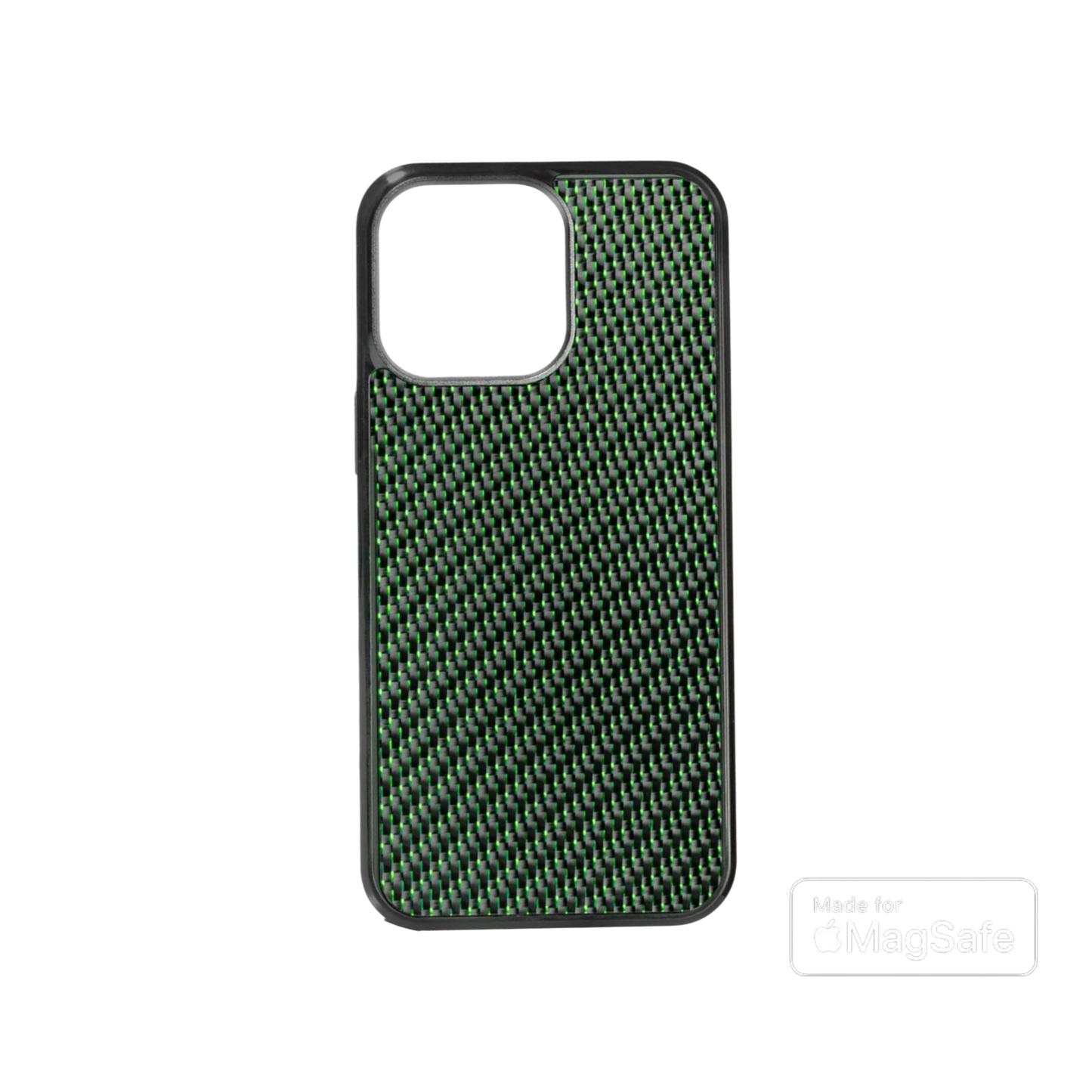 iPhone Carbon Fiber Magsafe Case - Emerald