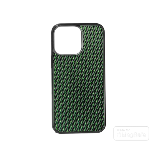 iPhone Carbon Fiber Magsafe Case - Emerald