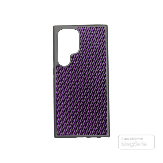 Samsung Carbon Fiber Magsafe Case - Amethyst