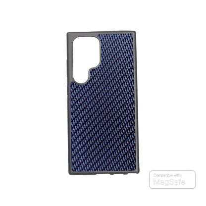 Samsung Carbon Fiber Magsafe Case - Sapphire