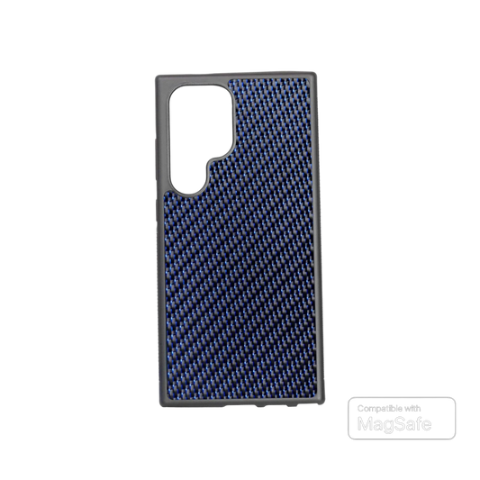 Samsung Carbon Fiber Magsafe Case - Sapphire