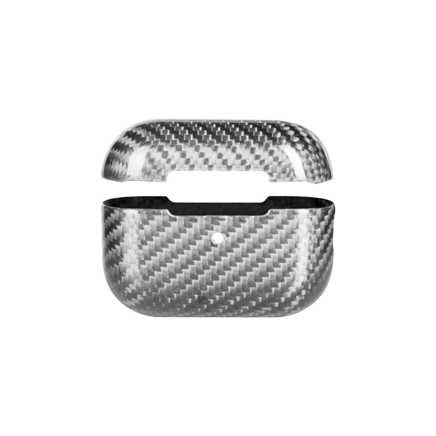 Carbon Fiber AirPods Case - Silver