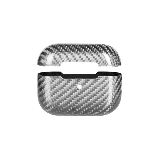 Carbon Fiber AirPods Case - Silver