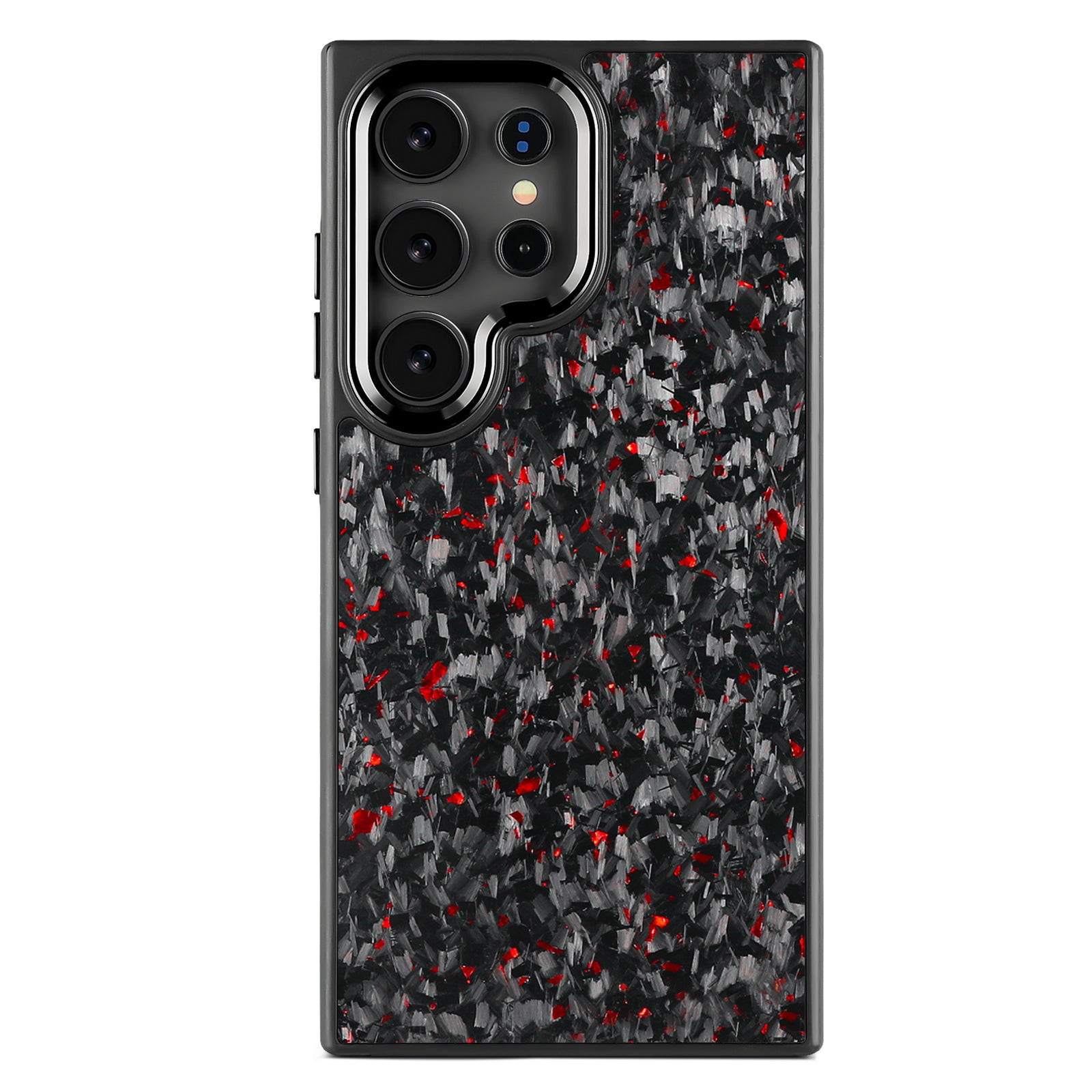 Samsung Small Forged Carbon Flakes Case EVO |MagSafe| Ruby