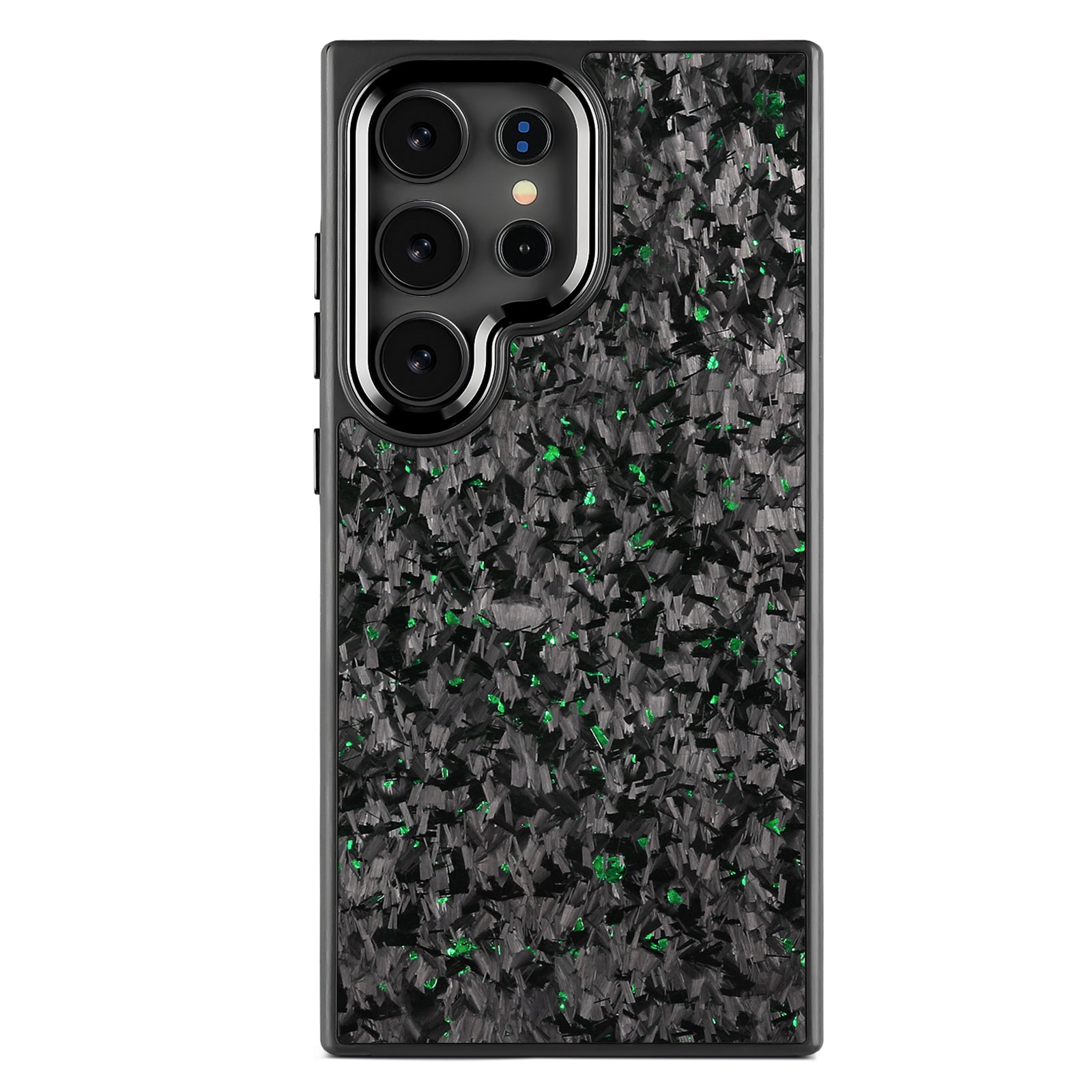 Samsung Small Forged Carbon Flakes Case EVO |MagSafe| Emerald