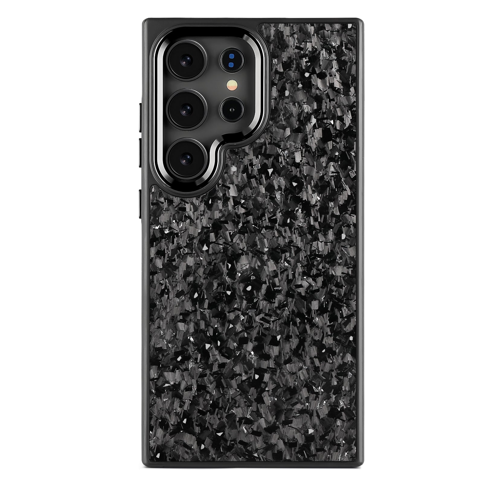 Samsung Small Forged Carbon Flakes Case EVO |MagSafe| Silver