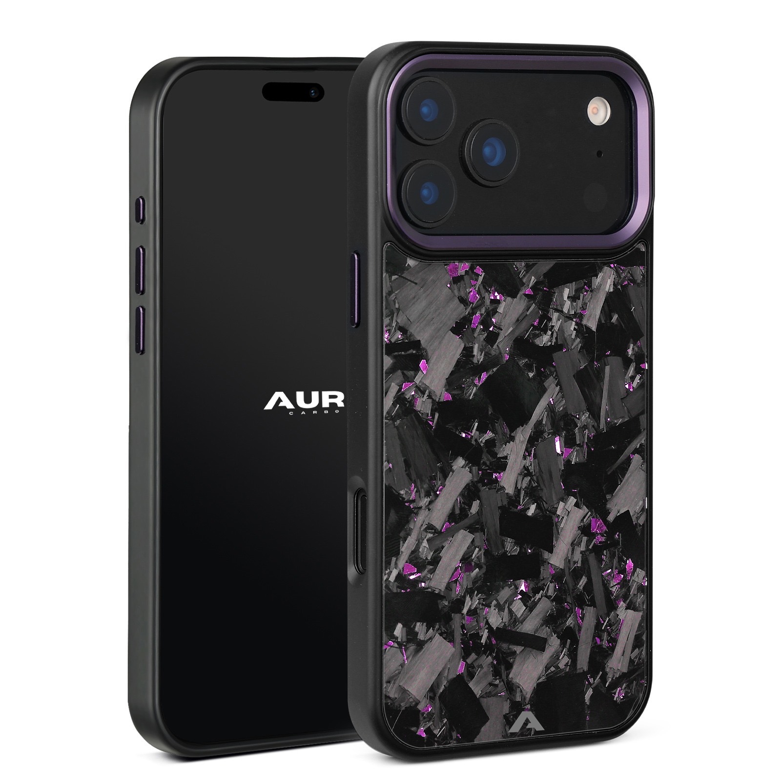 iPhone Large Forged Carbon Flakes Case EVO |MagSafe| Amethyst