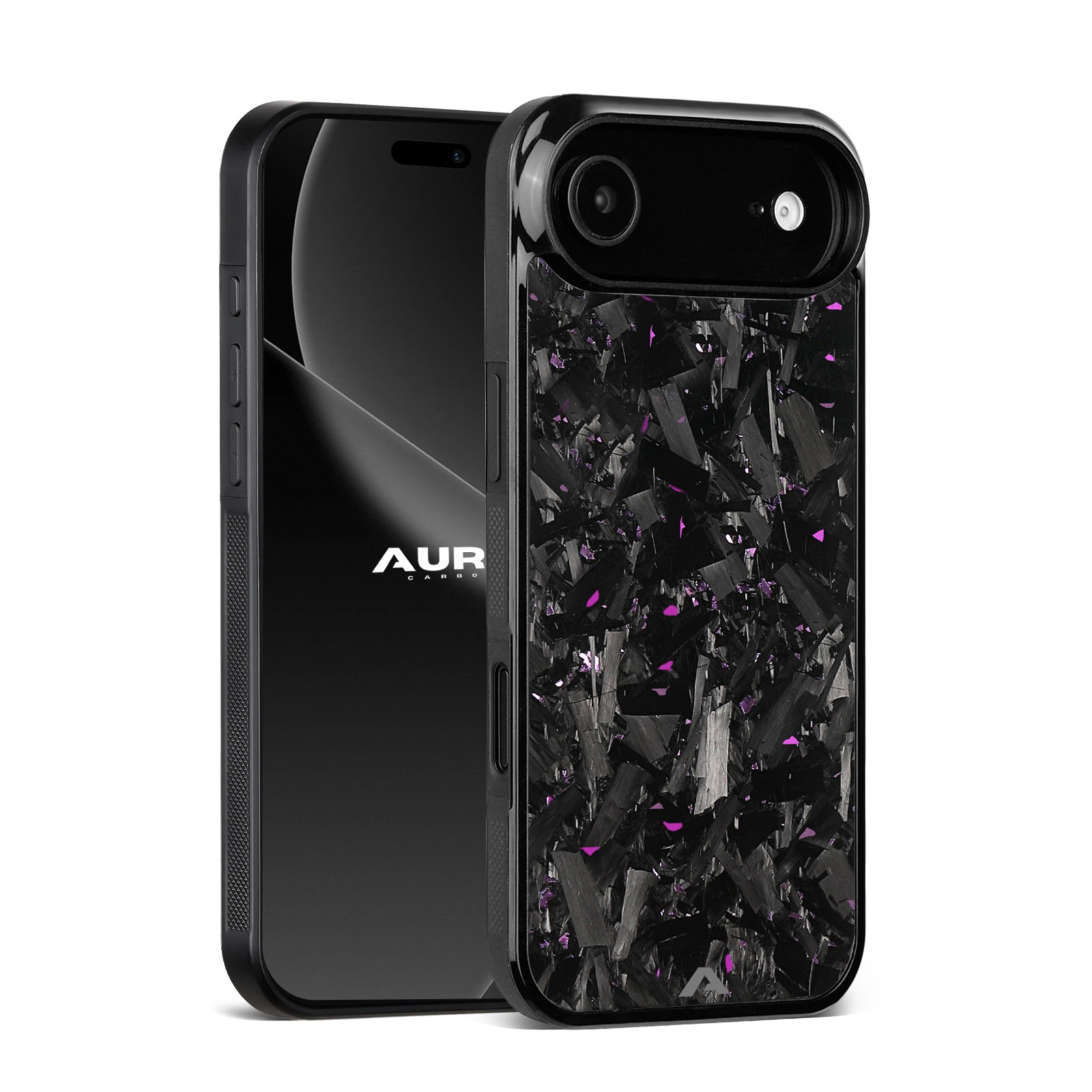 iPhone Large Forged Carbon Flakes Case FLEX |MagSafe| Amethyst