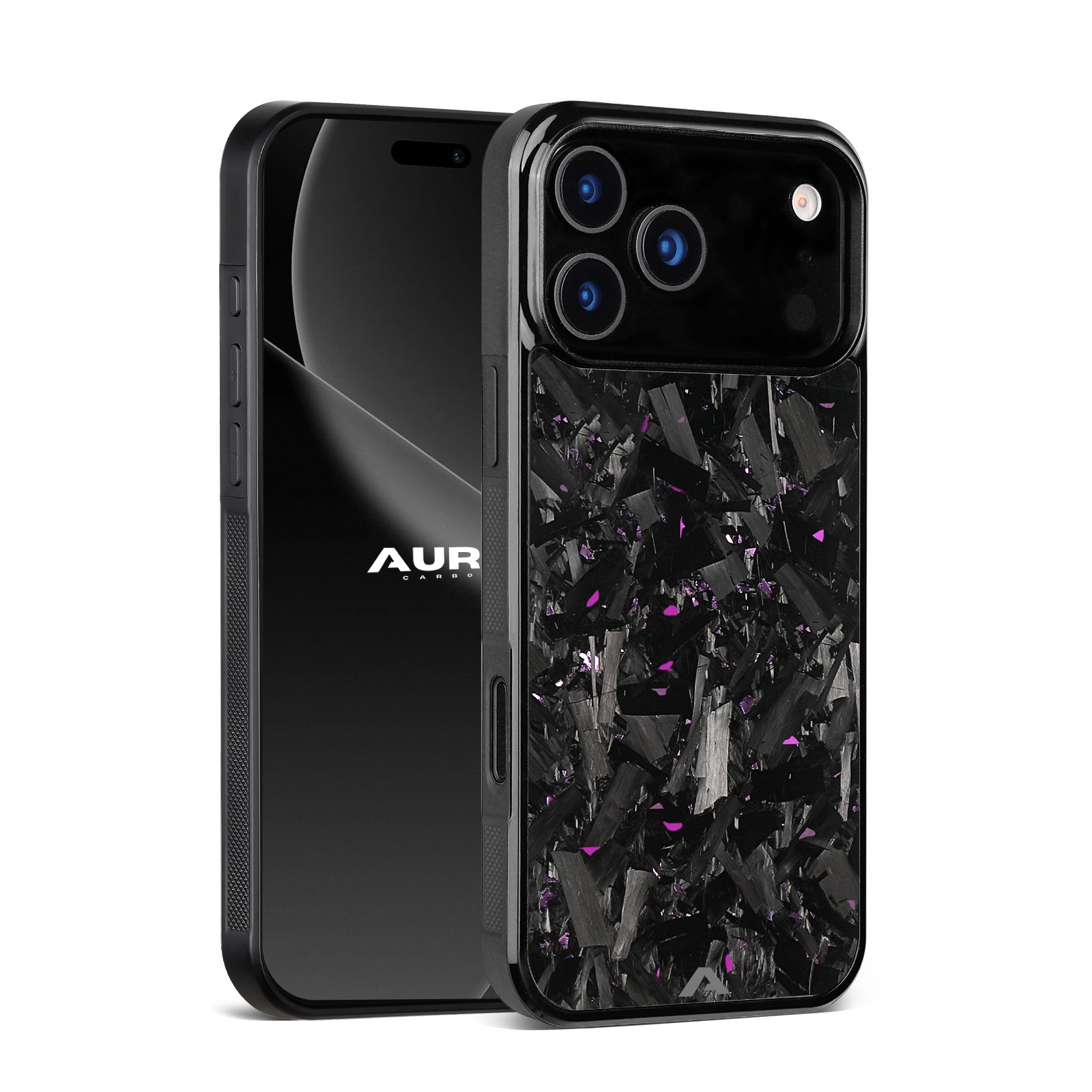 iPhone Large Forged Carbon Flakes Case FLEX |MagSafe| Amethyst