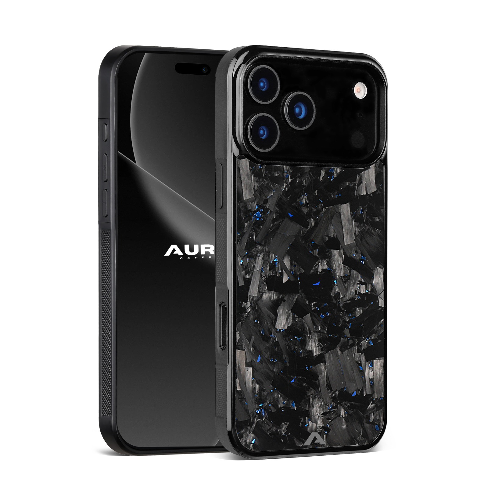 iPhone Large Forged Carbon Flakes Case FLEX |MagSafe| Sapphire