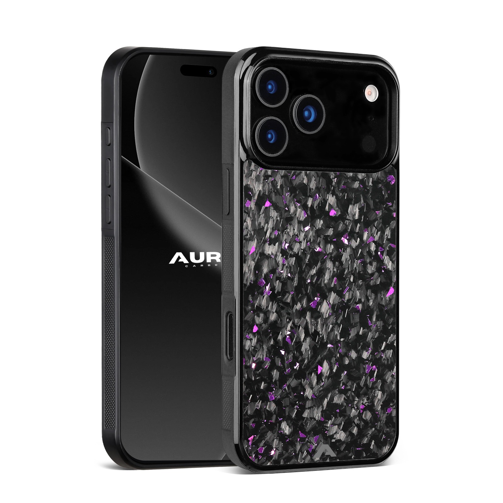 iPhone Small Forged Carbon Flakes Case FLEX |MagSafe| Amethyst