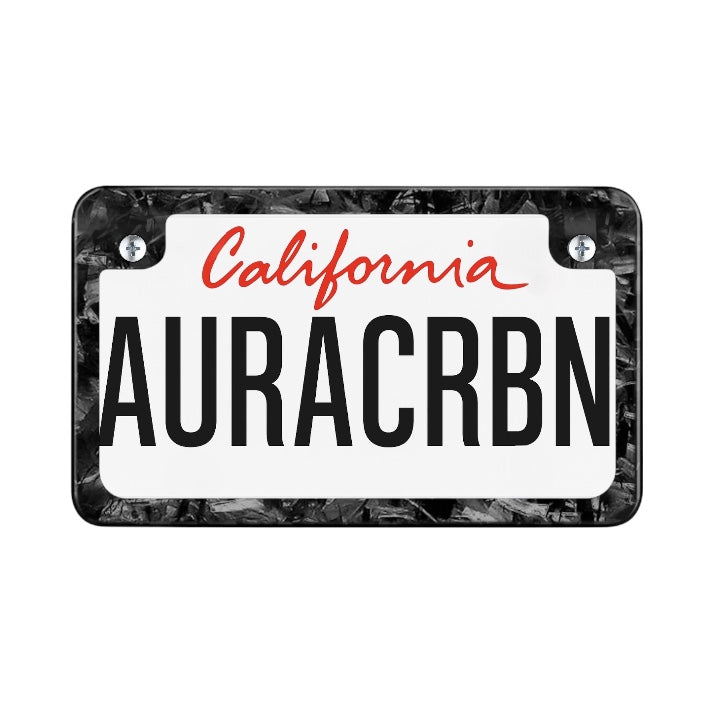 Forged Carbon Motorcycle License Plate | Obsidian
